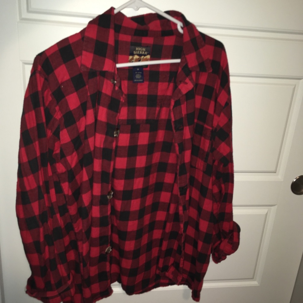 Plaid Flannel Red and Black